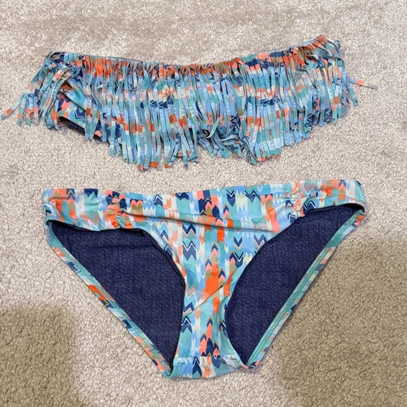 l*space Other - L*Space Multicolor Fringe Bikini